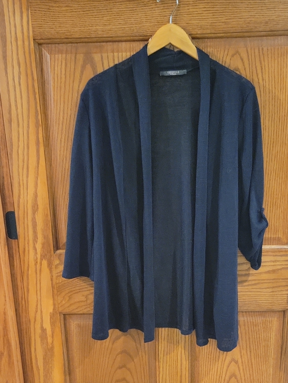 Womens Lightweight Navy Cardigan In Size Large
